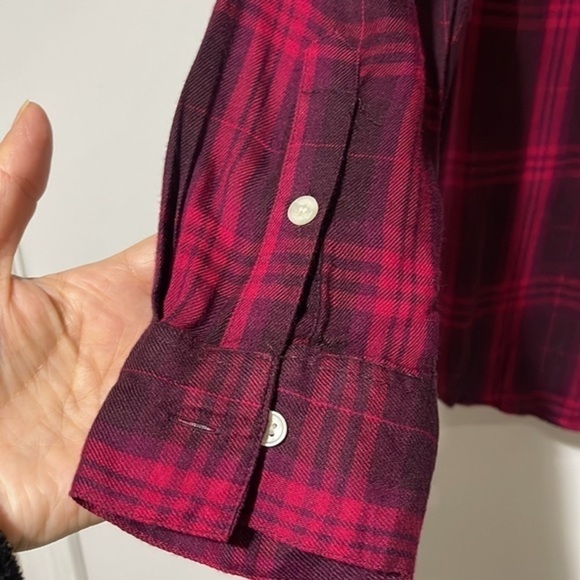 Banana Republic Womens LS Boyfriend Fit Button Down Blouse Sz M - Picture 9 of 9